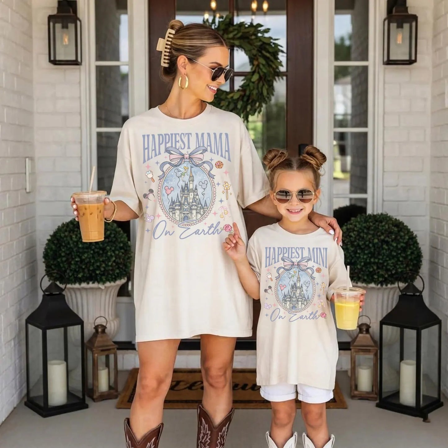 Mama and Mini Matching Shirts for Family Vacation | Mom and Kid Park Day Outfit |