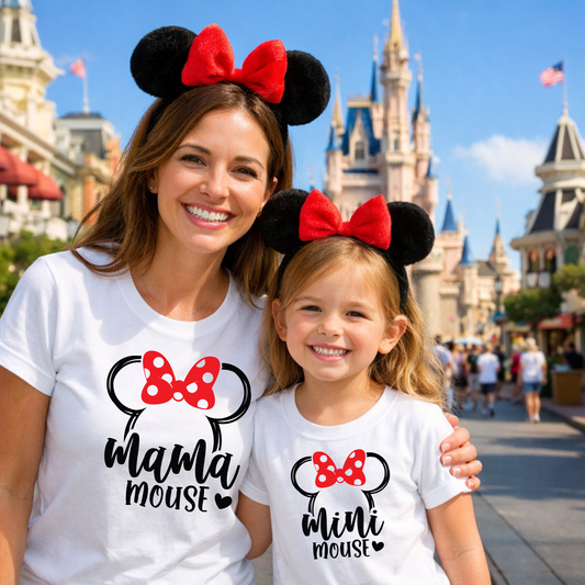 Mama and Mini Matching Shirts for Family Vacation | Mom and Kid Park Day Outfit