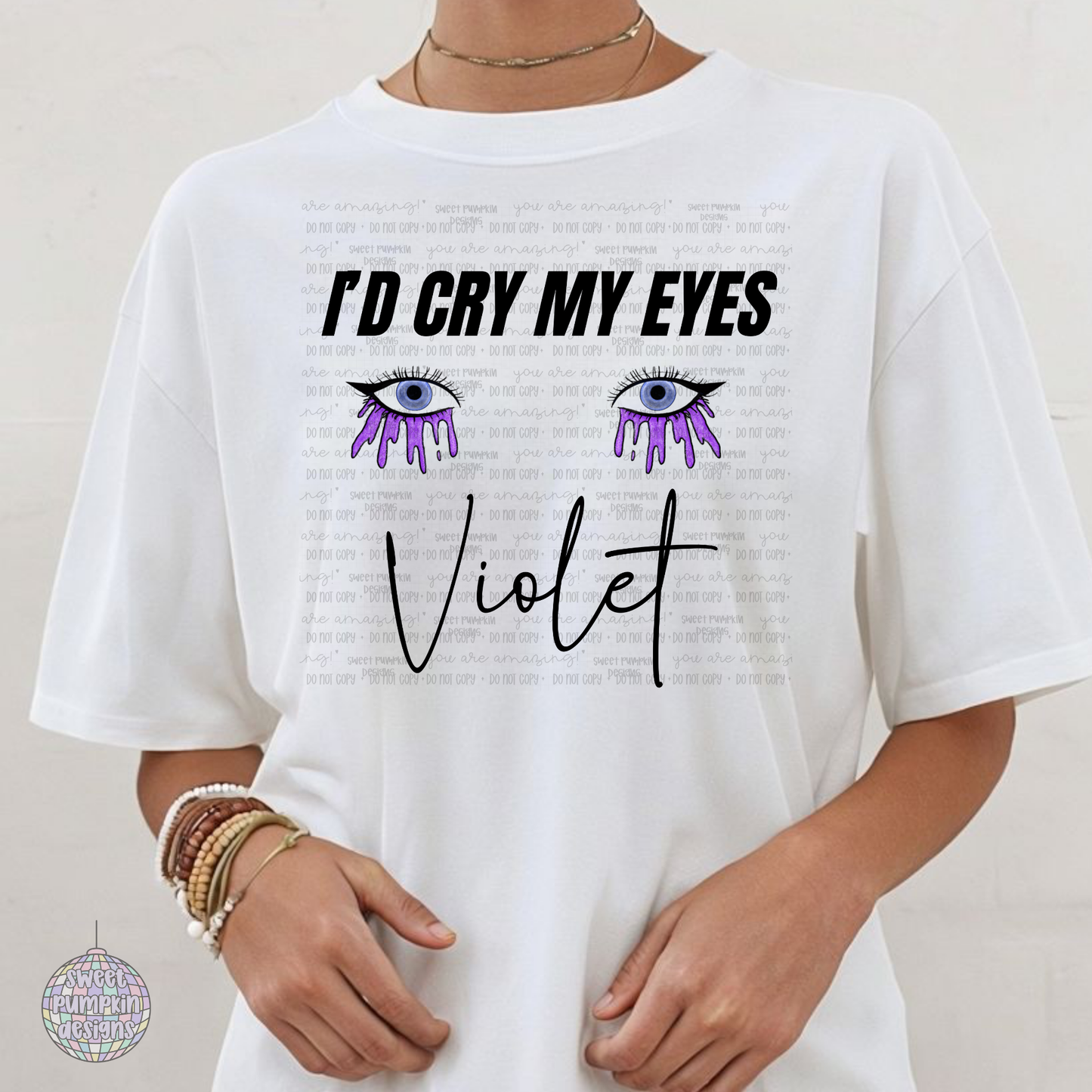 CRY MY EYES VIOLET SHIRT