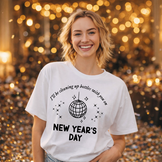 New Year’s Eve New Year’s Day Shirt | Pop Star Inspired Comfort Colors T-Shirt | Cozy Concert Era Tee | New Year Gift for Her