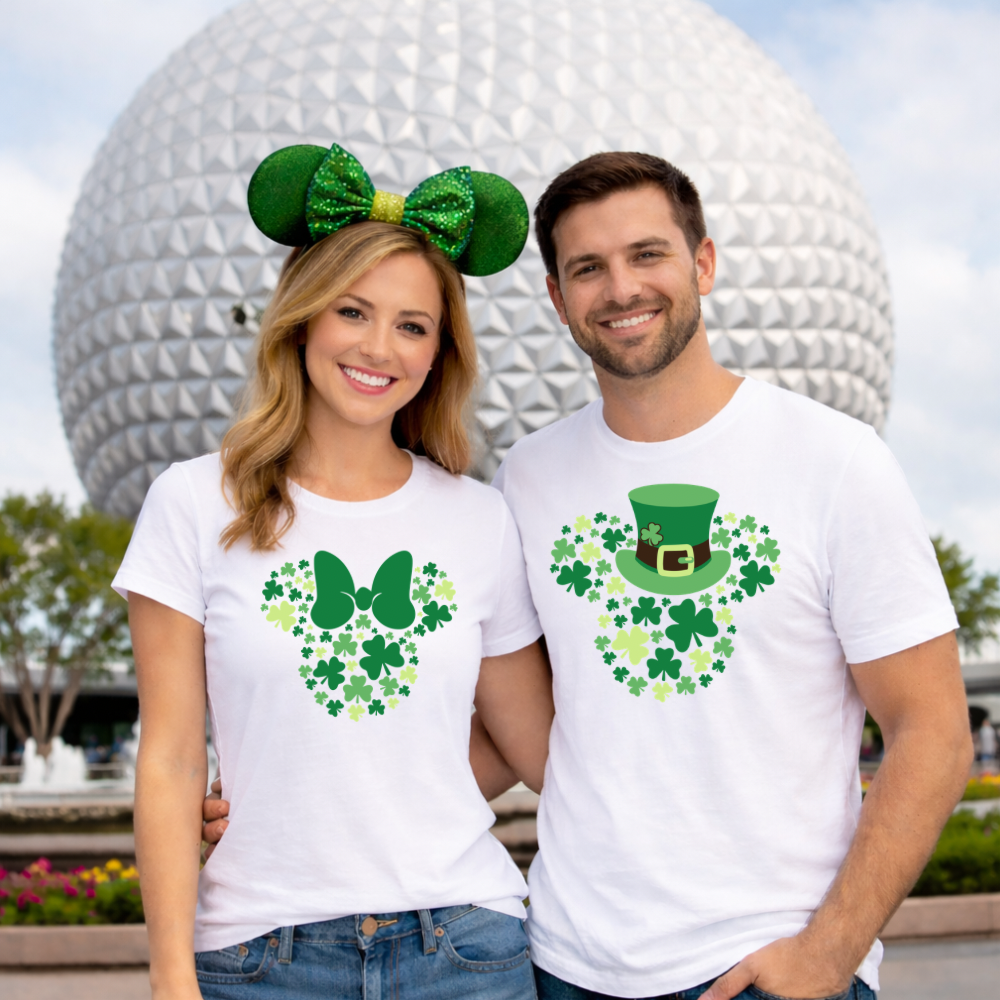 ST. PATRICKS DAY MOUSE SHIRTS FOR ADULTS AND YOUTH