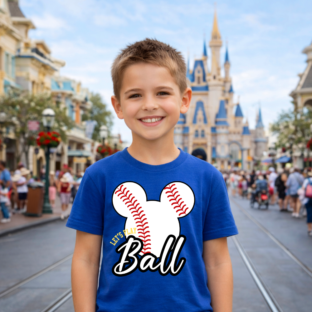 MOUSE LETS PLAY BASEBALL SHIRT FOR KIDS