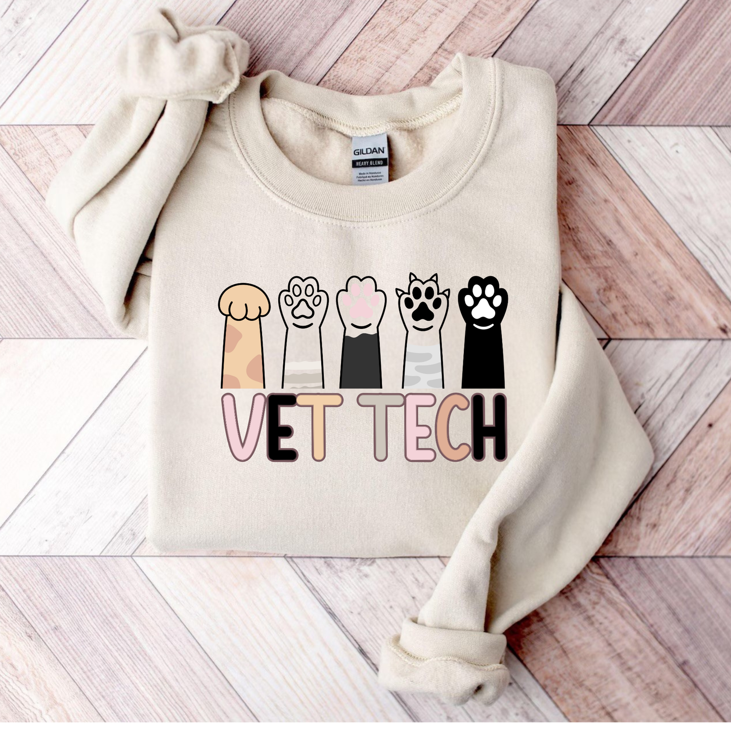 Vet Tech Crewneck Sweatshirt | Cozy Veterinary Sweatshirt | Vet Tech Week Gift