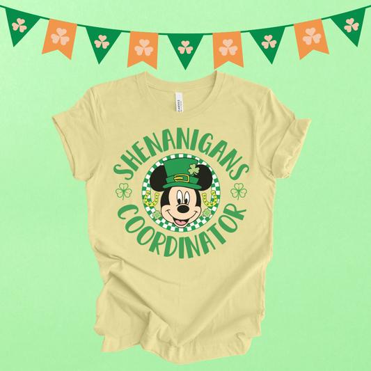 SHENANIGANS COORDINATOR - MAGICAL MOUSE ST. PATRICK’S DAY SHIRT