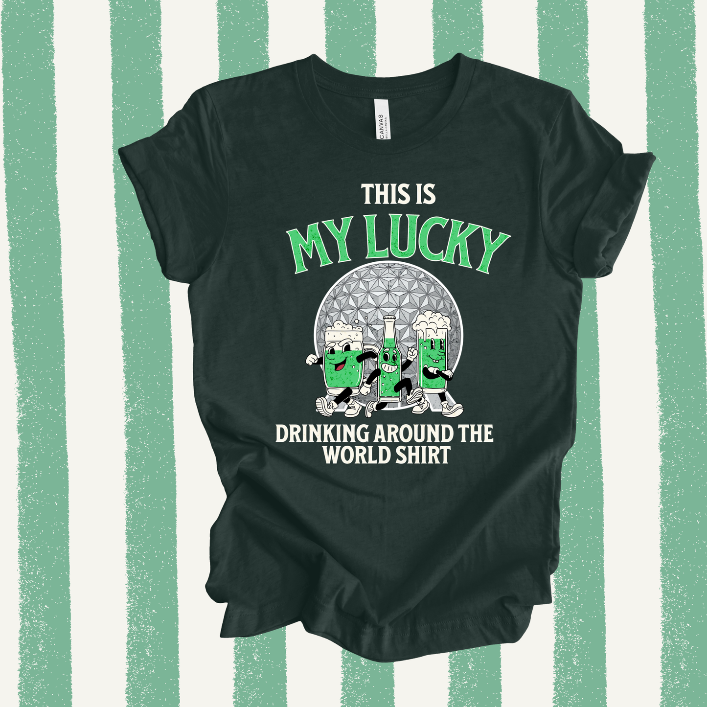 MY LUCKY DRINKING AROUND THE WORLD SHIRT - MAGICAL MOUSE ST. PATRICK’S DAY SHIRT