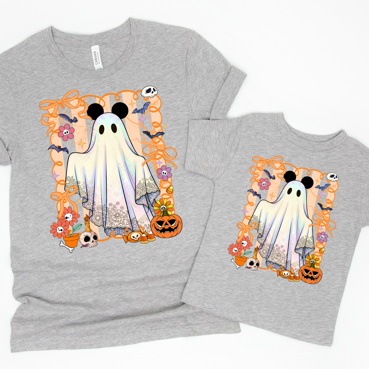 Magical Halloween Trip -Preppy Boy Mouse Ghost Shirts Kids and Adults
