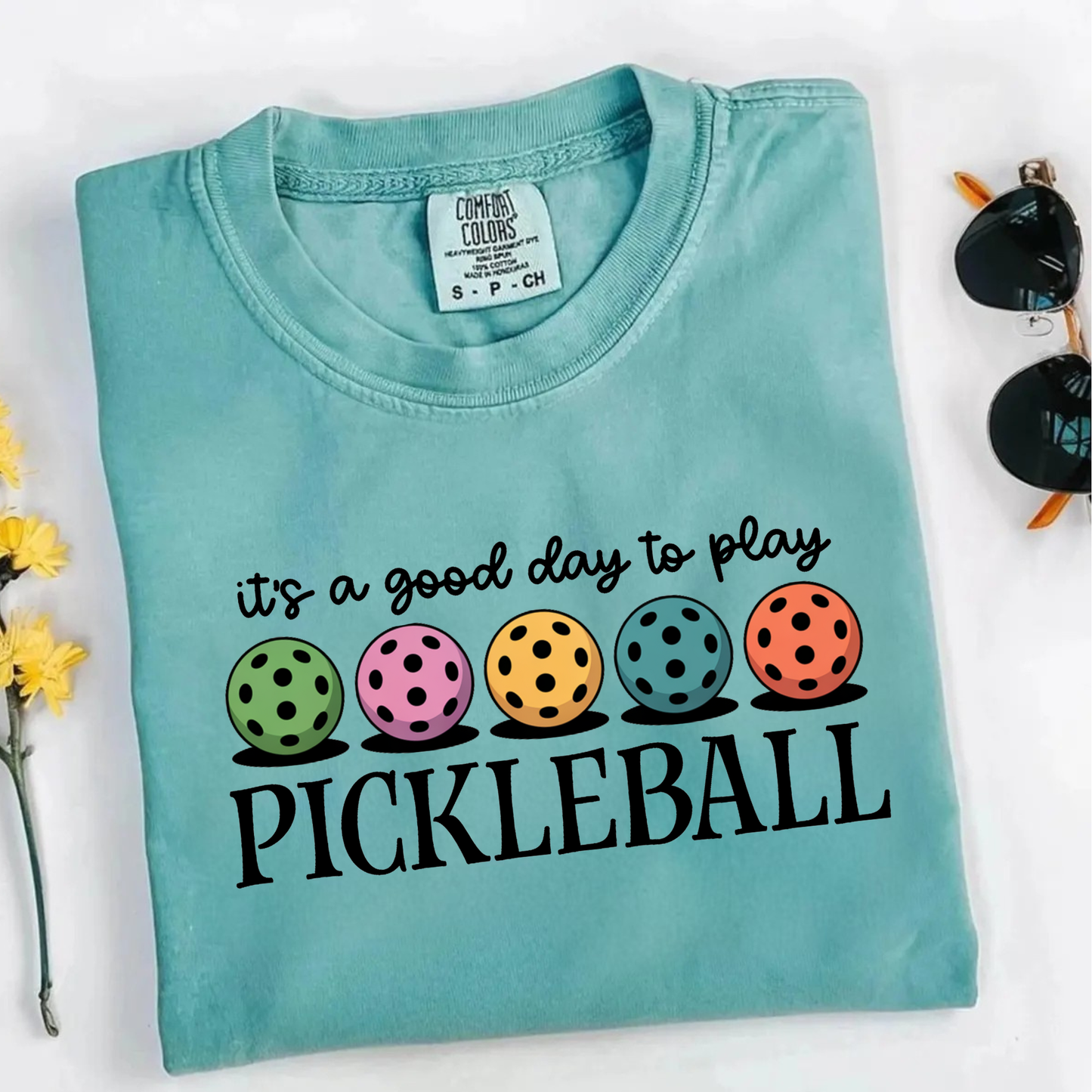 It’s a Good Day to Play Pickleball Comfort Colors T-Shirt | Pickleball Gift Tee