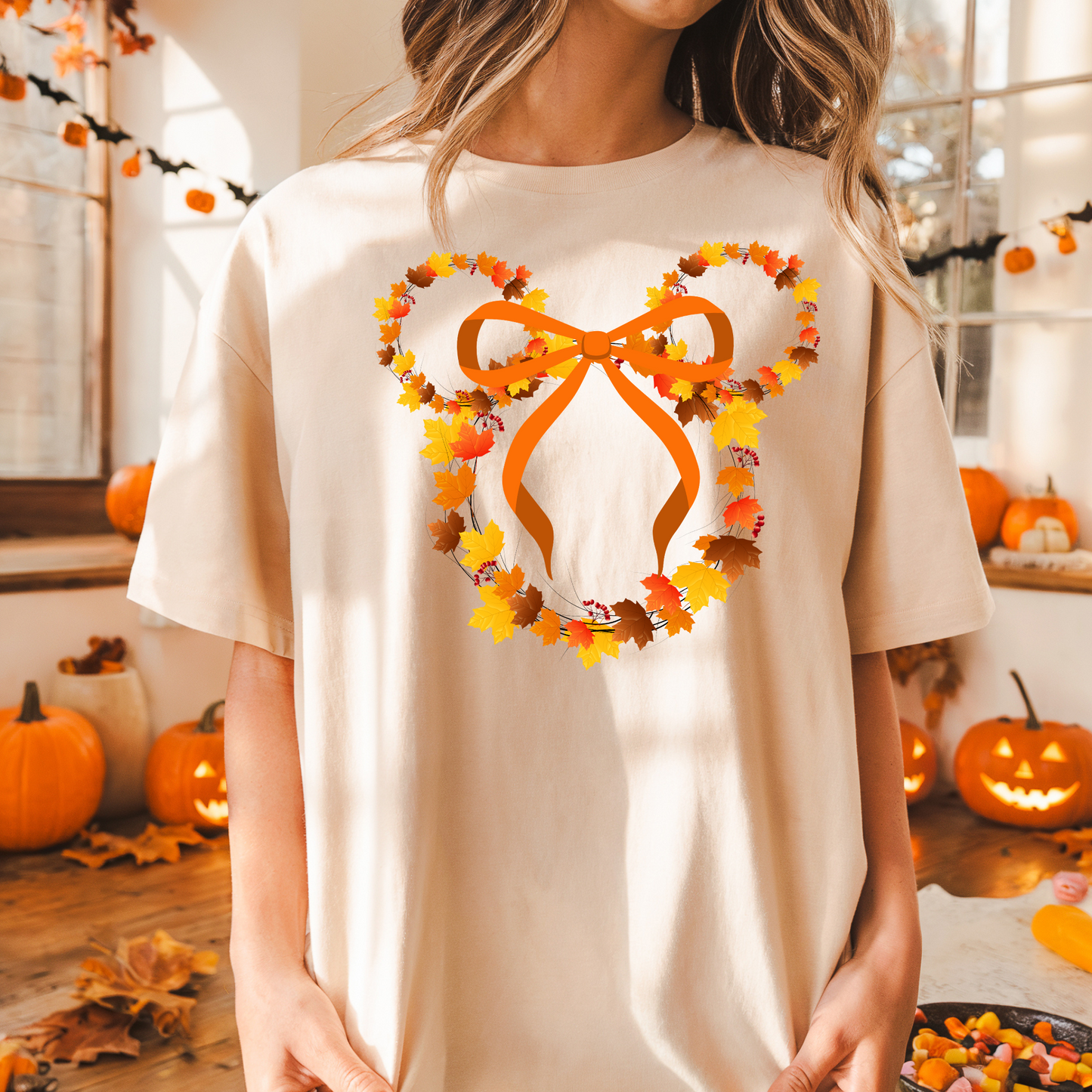 Fall Mouse Wreath Halloween Shirt