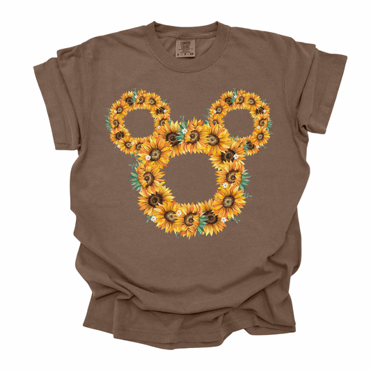 Fall Mouse Sunflower Wreath Halloween Shirt