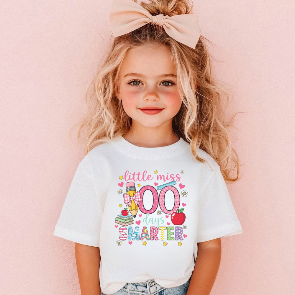 LITTLE MISS 100 DAYS OF SCHOOL SHIRT