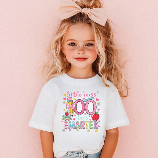 LITTLE MISS 100 DAYS OF SCHOOL SHIRT