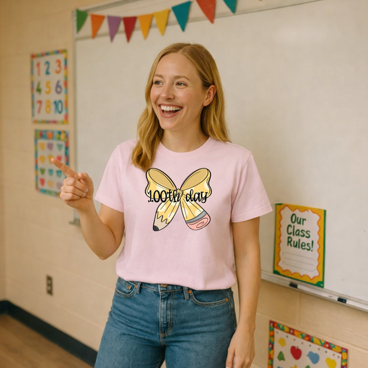 100 Days of School Teacher Shirt | Bella Canvas Unisex Tee | Comfy Classroom Shirt