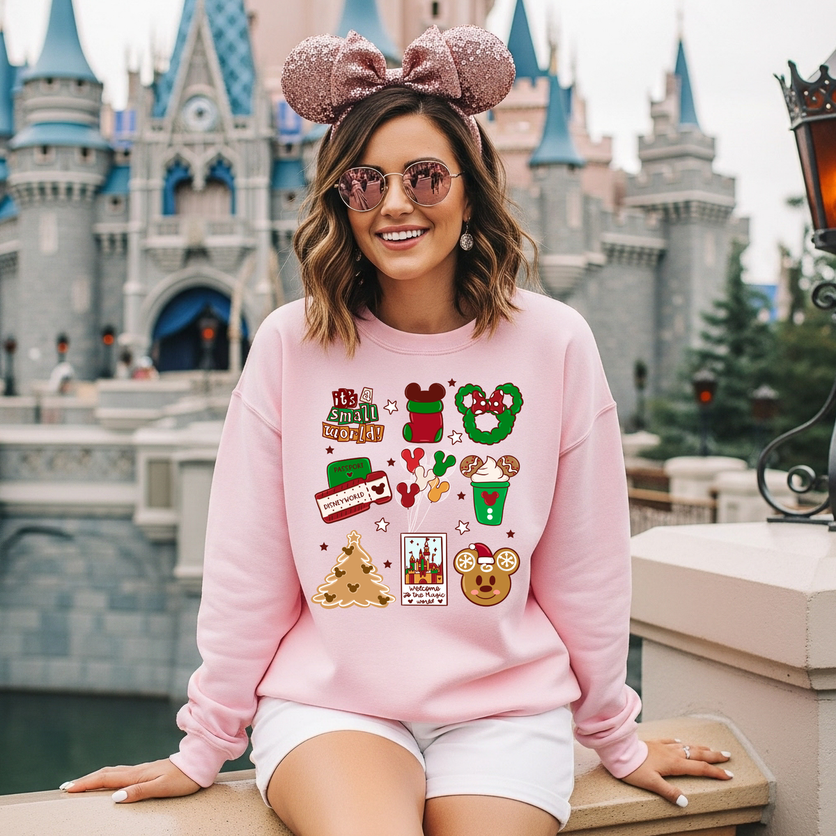 Christmas Welcome to the Magic World | Magical Park Christmas Crewneck Sweatshirt