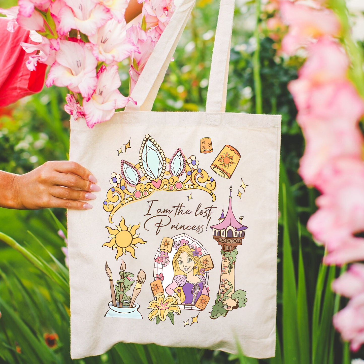 Lost Princess Canvas Tote Bag | Cute Princess Aesthetic Gift | Everyday Book & Market Tote