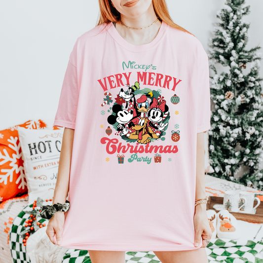 MICKEY’S CHRISTMAS PARTY Magical Christmas Party Shirt | Comfort Colors Holiday Tee | Theme Park Christmas Shirt