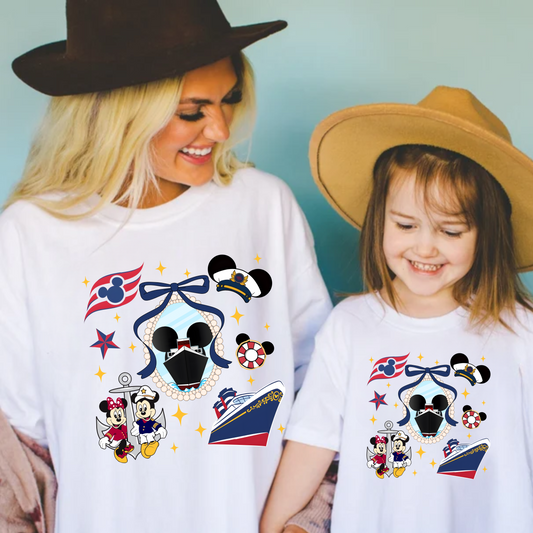 Coquette Mouse Cruise Shirt for Adults and Kids