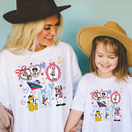 Coquette Mouse Cruise Shirt for Adults and Kids