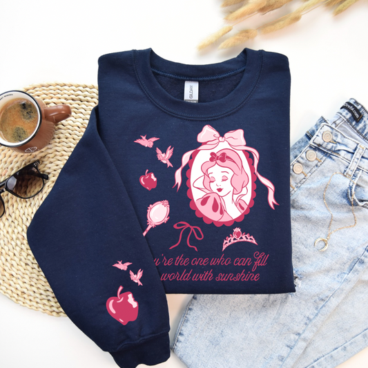 PRINCESS SNOW SWEATSHIRT with Sleeve AccentS