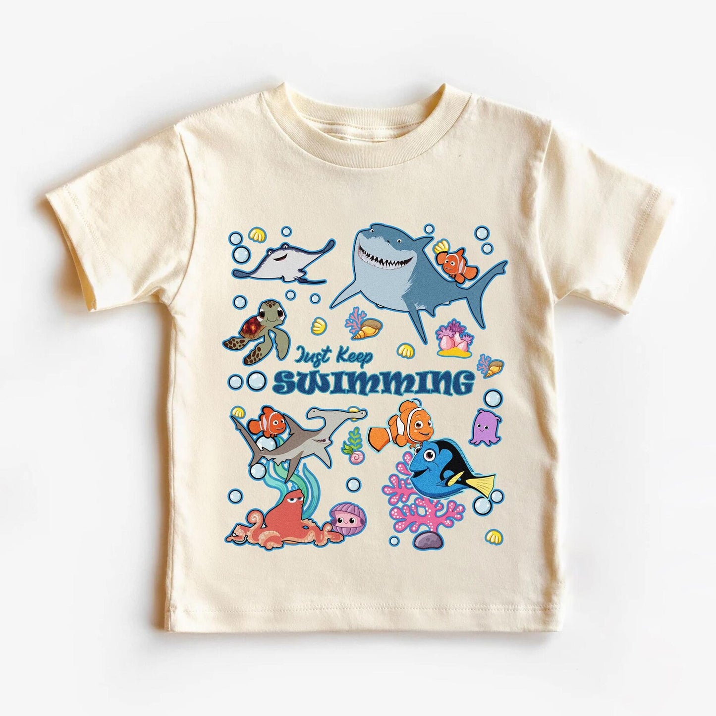 Just Keep Swimming TSHIRT OR TANK - ADULTS & KIDS 90’S SUMMER COLLECTION