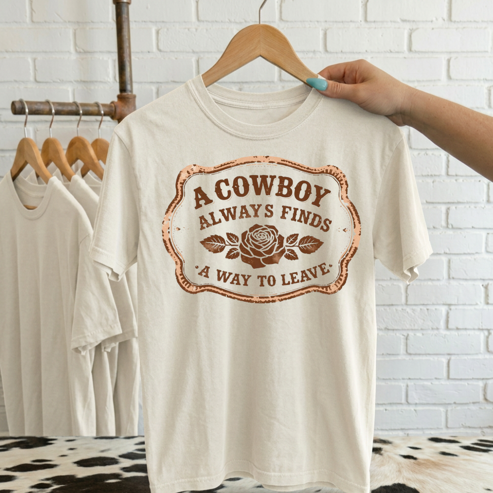 Cowboy Always Finds A Way Country Music Graphic Shirt