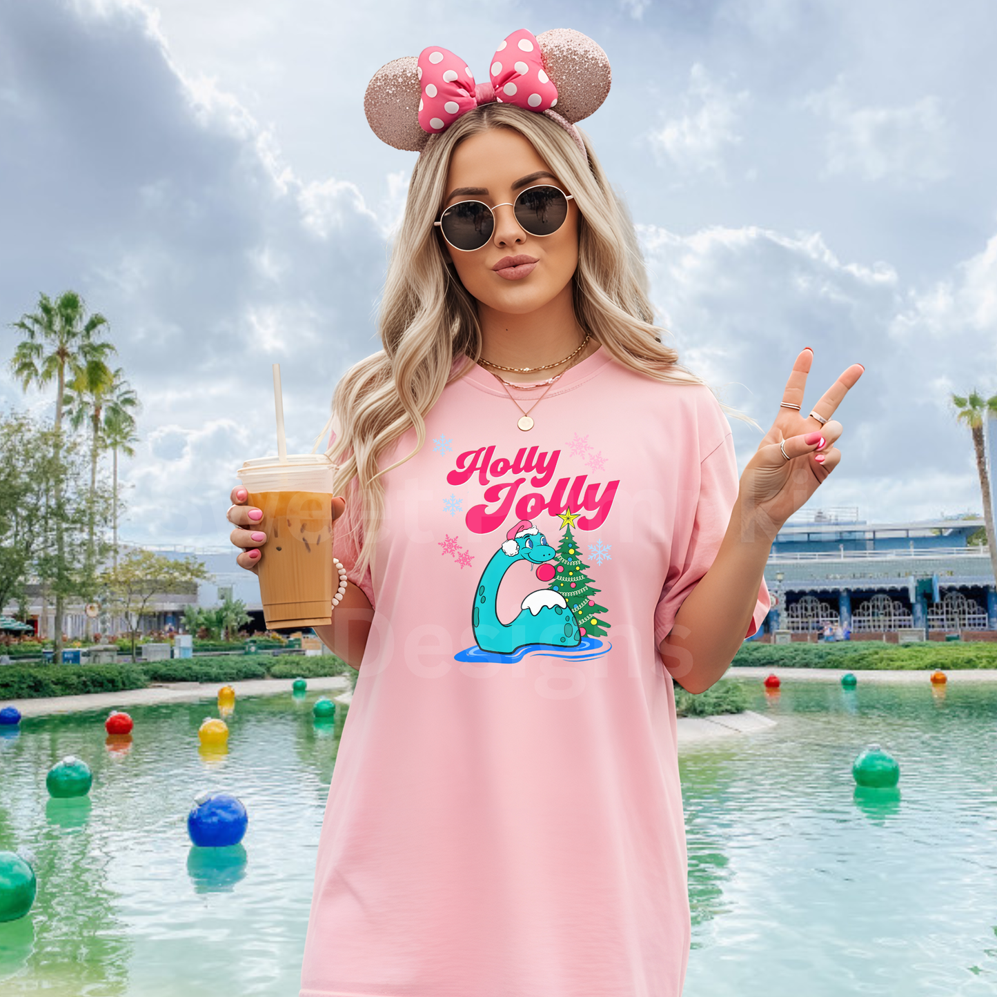 Hollywood Dino Christmas Shirt for Kids and Adults