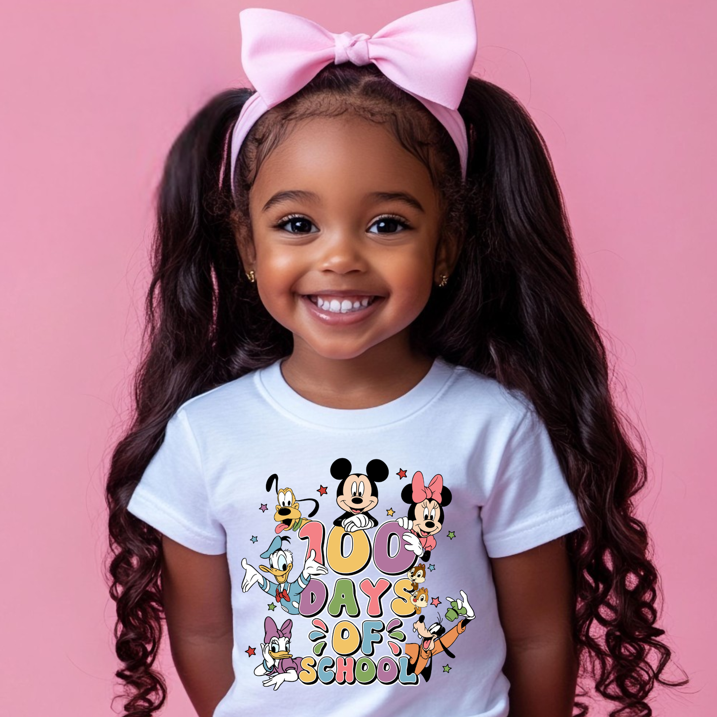 Magical Mouse 100 Days of School Kids T-Shirt | Theme Park Inspired School Shirt