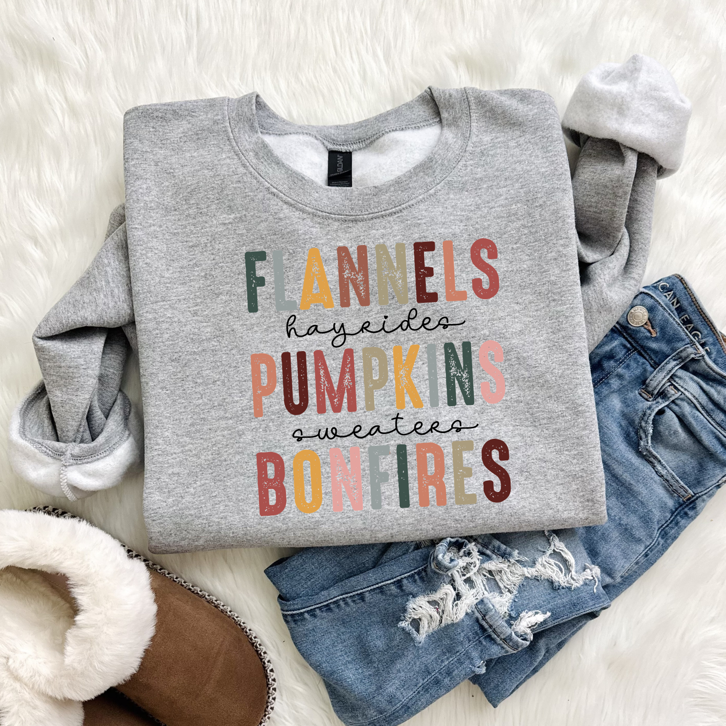 Cute Fall Sweatshirt for Women | Pumpkin Patch Crewneck | Cozy Autumn Graphic Sweatshirt