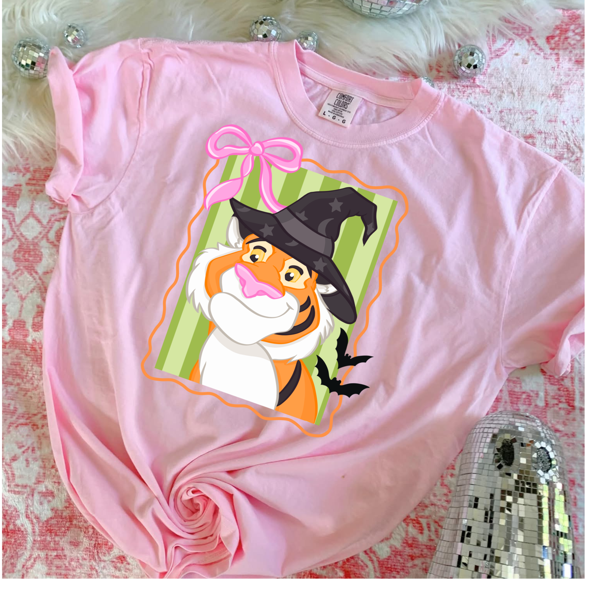 HALLOWEEN SIDEKICK RAJAH TIGER COMFORT COLORS SHIRT