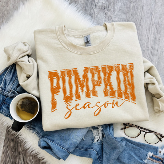 Pumpkin Season Sweatshirt for Women | Cute Fall Crewneck | Cozy Pumpkin Sweatshirt