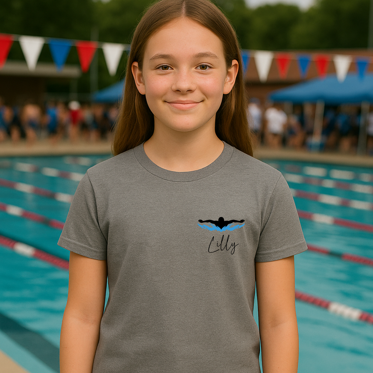 Custom Swim Shirt with Name