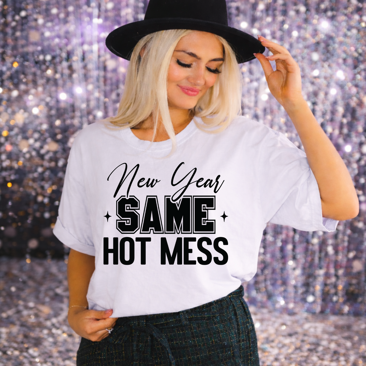 New Year Same Hot Mess - Short or Long Sleeve Shirt