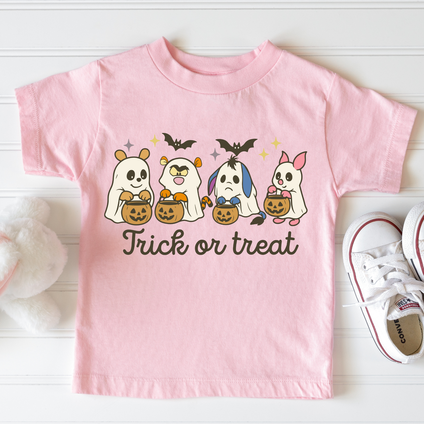 Halloween Bear Ghost Shirt for Kids