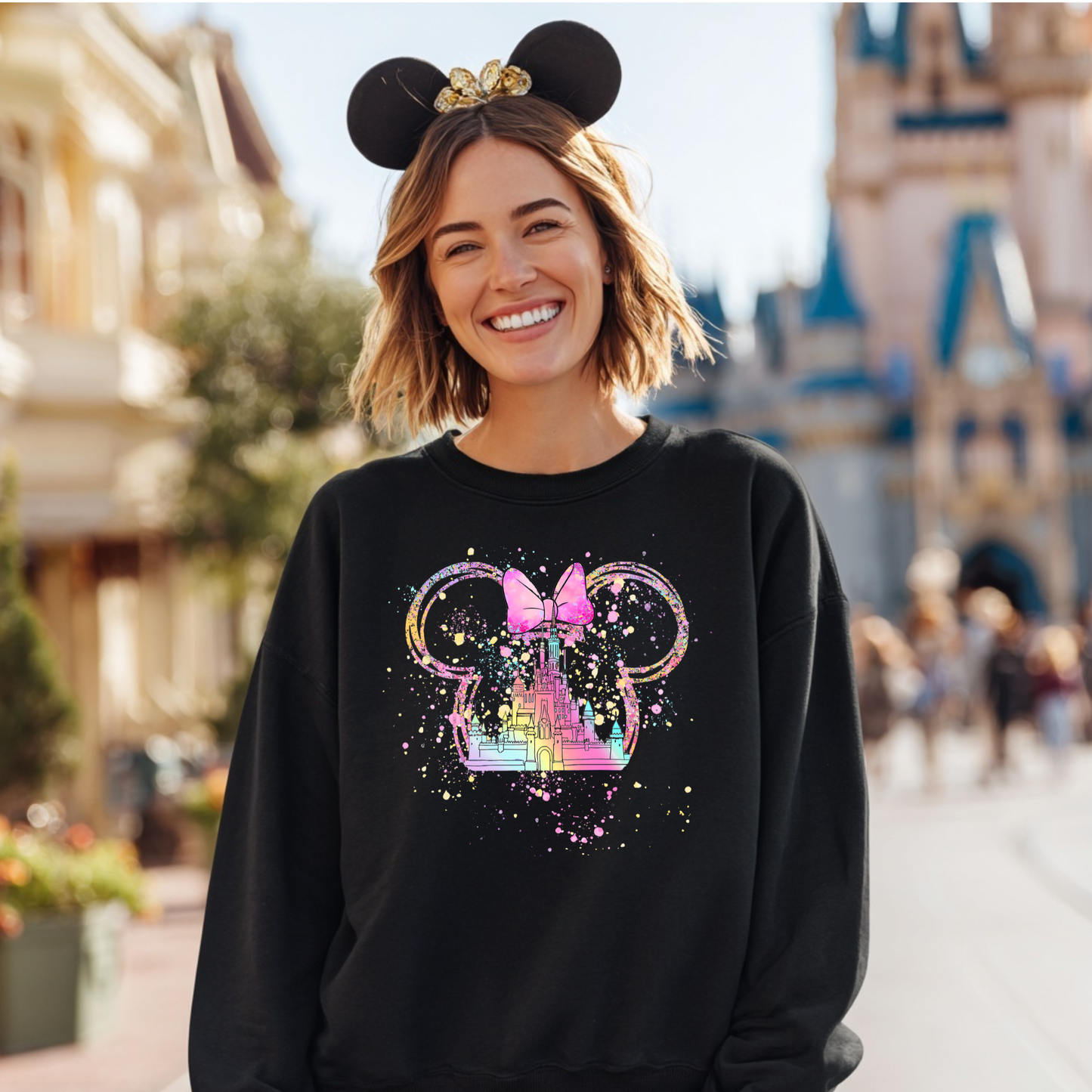 Minnie Castle Crewneck Sweatshirt
