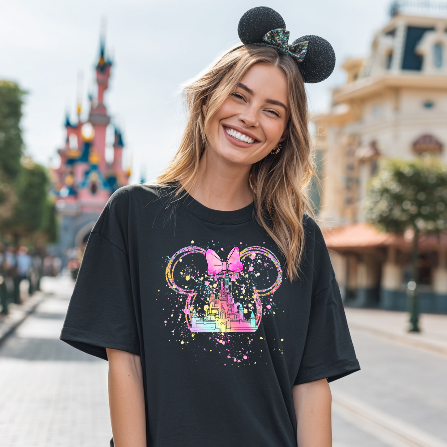 Mouse Castle Ombré Shirt | Cute Theme Park Shirt | Vacation Outfit Tee