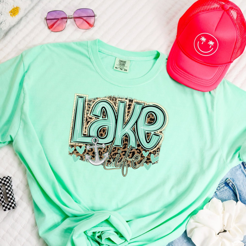 Lake Life Shirt for Women, Comfort Colors Tee, Summer Lake Outfit, Boating Shirt, Vacation Graphic Tee, Gift for Lake Lovers