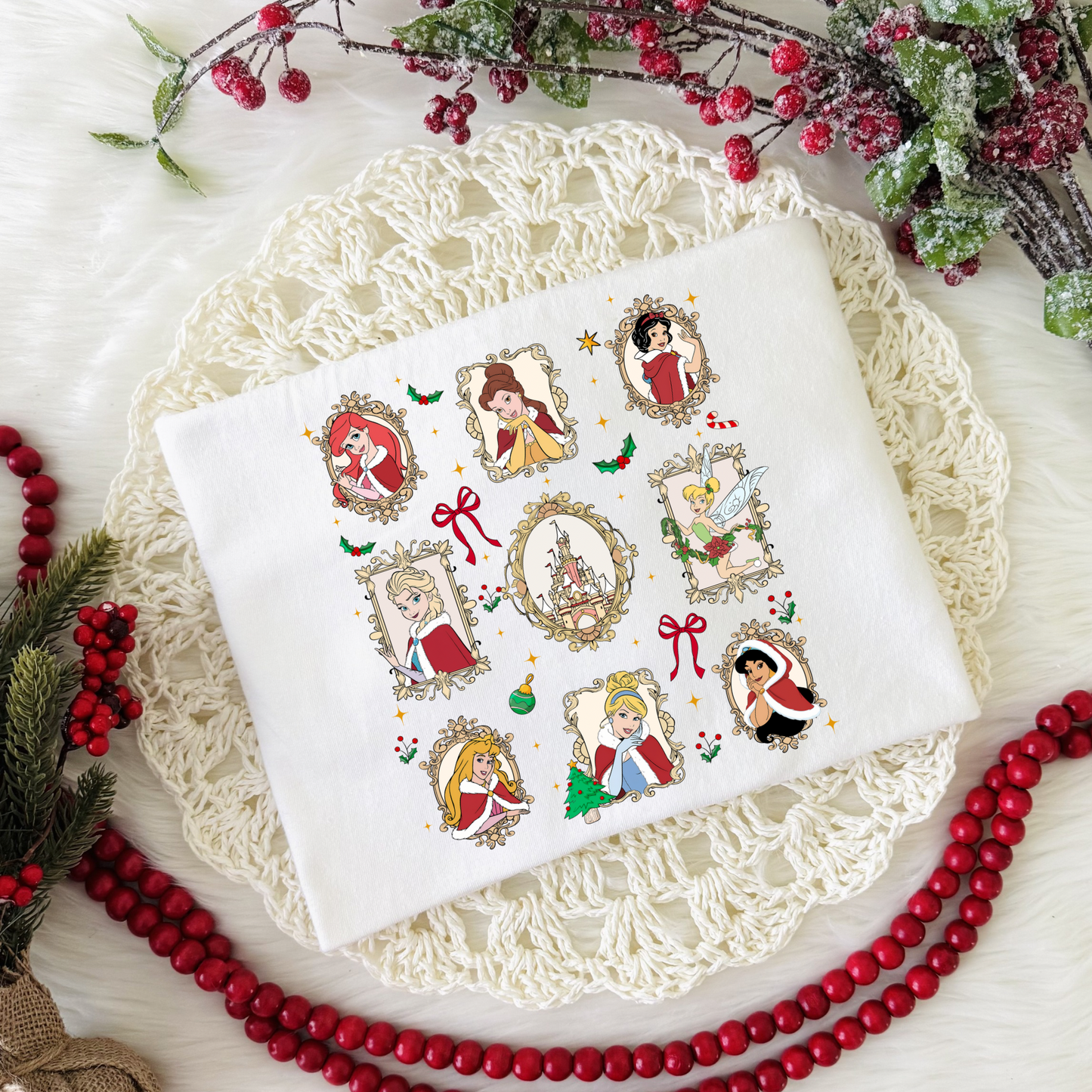 Princess Frame Christmas Shirt for Kids and Adults