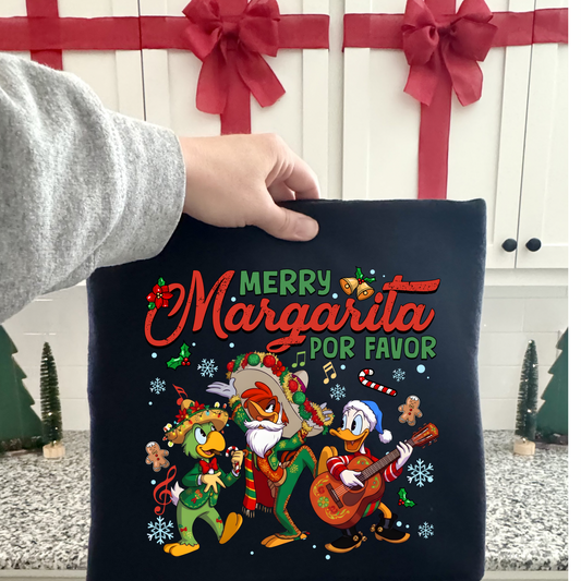 Margaritas Por Favor Christmas Shirt for Kids and Adults
