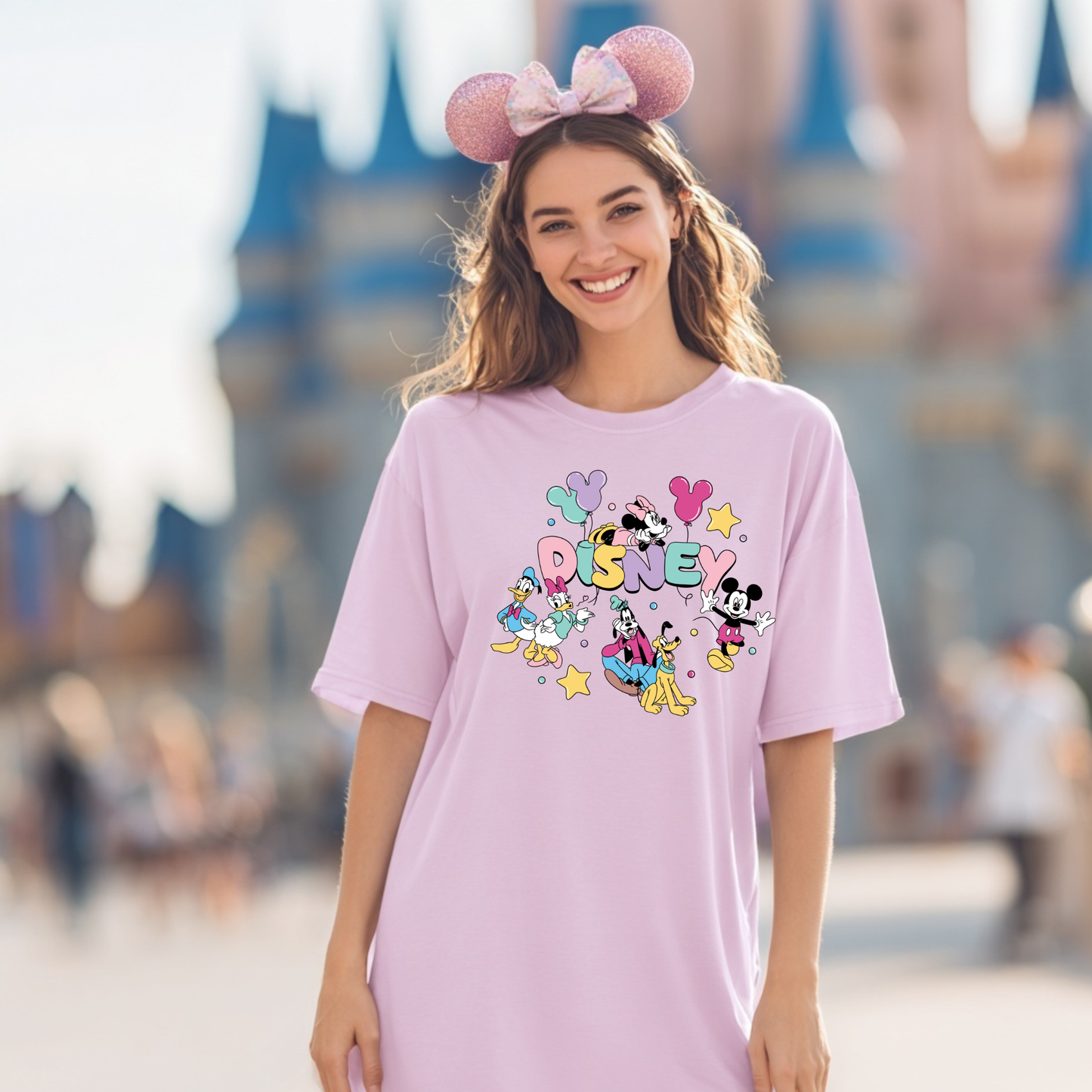 Magical Mouse Gang with Balloons Shirt | Cute Theme Park Shirt | Vacation Outfit Tee