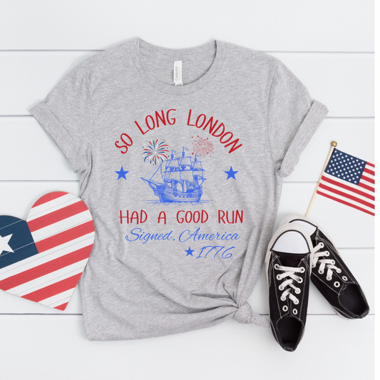 SO LONG LONDON SHIRT Shirt - Bella Canvas