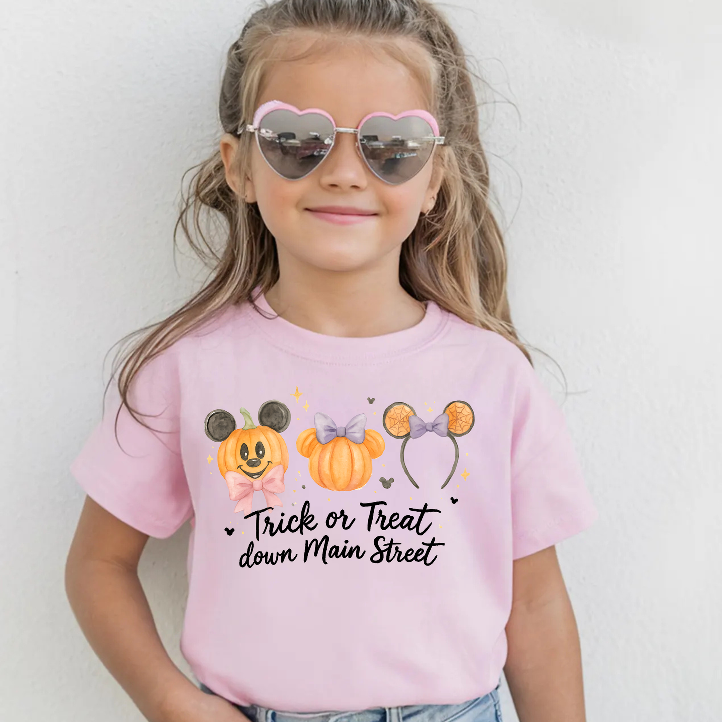 TRICK OR TREAT DOWN MAIN STREET HALLOWEEN Magical Theme Park Halloween Kids Shirt | Toddler & Youth Sizes