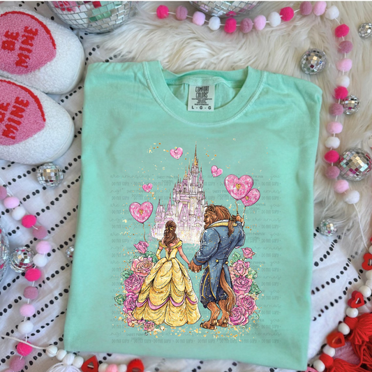 Valentine’s Belle & Beast Shirt | Cute Theme Park Shirt | Vacation Outfit Tee