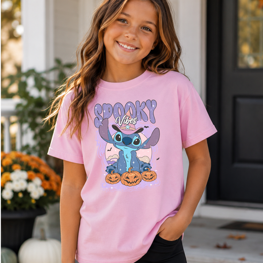 SPOOKY STITCH HALLOWEEN Magical Theme Park Halloween Kids Shirt | Toddler & Youth Sizes