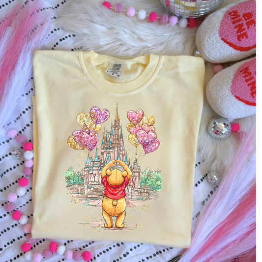 Valentine Cute Pooh Bear Shirt