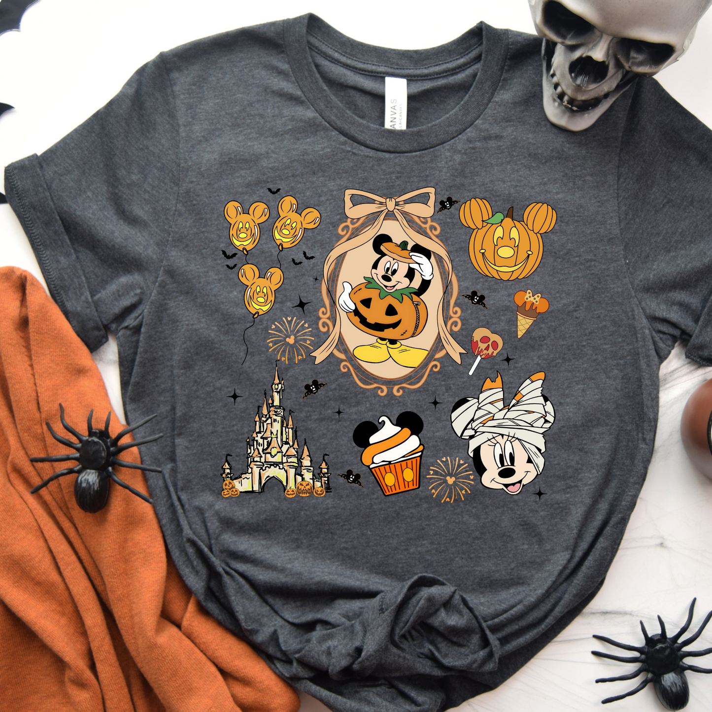 Magical Halloween Mouse Pumpkin Coquette Shirt