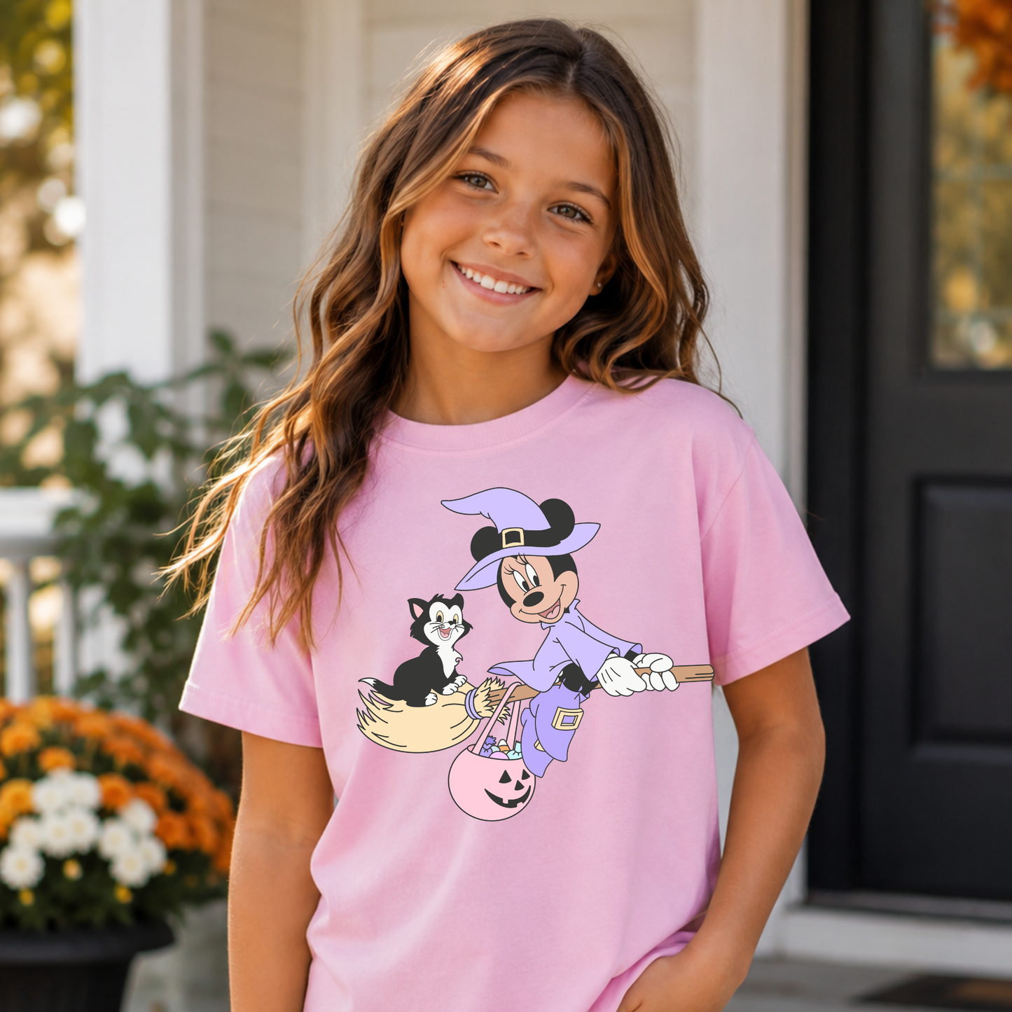 MINNIE WITCH HALLOWEEN Magical Theme Park Halloween Kids Shirt | Toddler & Youth Sizes