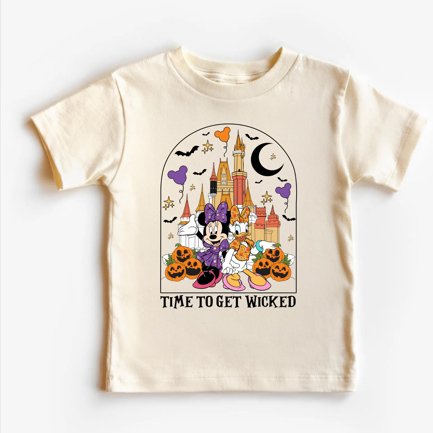 MINNIE AND DAISY TIME TO GET WICKED HALLOWEEN Magical Theme Park Halloween Kids Shirt | Toddler & Youth Sizes