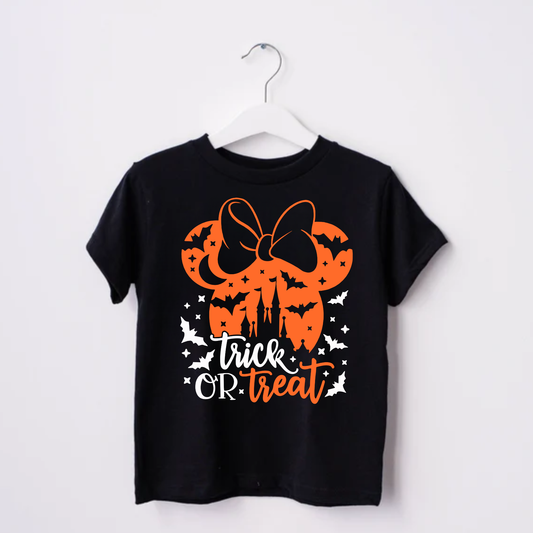 MINNIE trick or treat HALLOWEEN Magical Theme Park Halloween Kids Shirt | Toddler & Youth Sizes