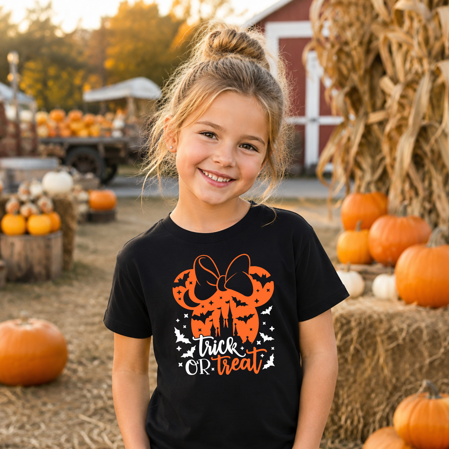 MINNIE trick or treat HALLOWEEN Magical Theme Park Halloween Kids Shirt | Toddler & Youth Sizes