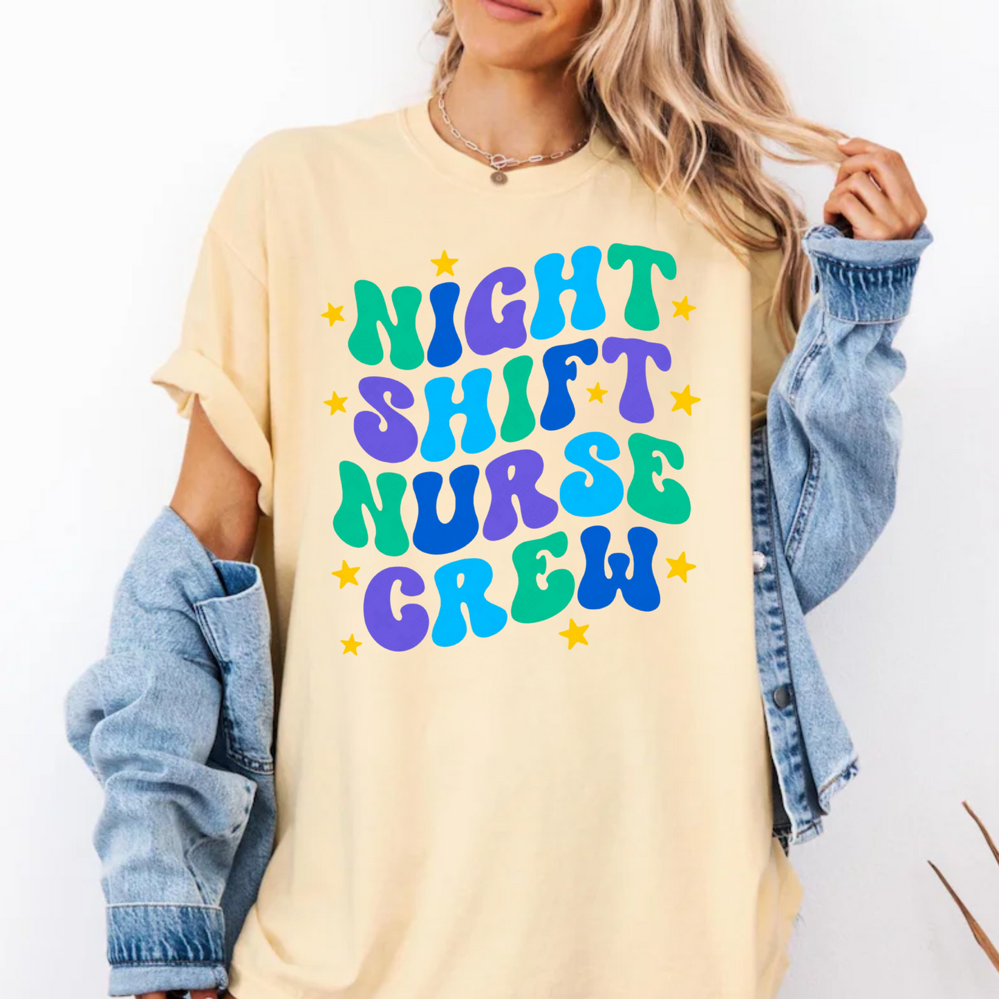 Night Shift Nurse Crew Shirt