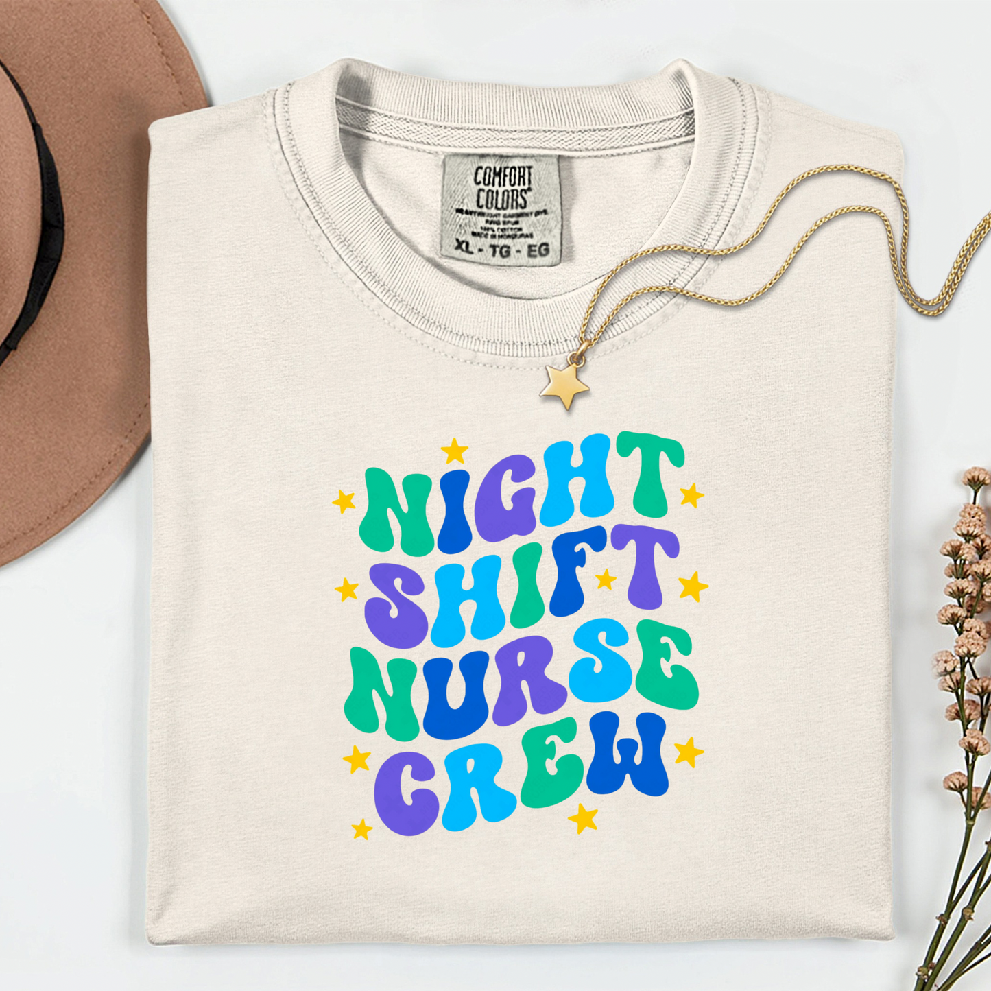 Night Shift Nurse Crew Shirt